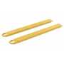 Vestil Steel Fork Extensions 6 In. x 66 In. 4,000 Lb. Cap, Yellow