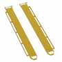 Vestil Steel Pin Style Fork Extensions with Load Rails, 6" X 84" 4,000 Lb. Cap, Yellow