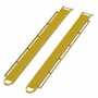 Vestil Steel Pin Style Fork Extensions with Load Rails, 6" X 96" 4,000 Lb. Cap, Yellow
