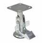 Vestil Steel Top Mount Floor Lock 6 to 7 in, Silver