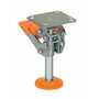 Vestil Steel Floor Lock 8-5/16 to 9-7/16 in, Silver