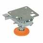 Vestil Steel Floor Lock 3-7/16 to 4-1/4 in, Silver