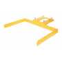 Vestil Steel Front Load Dumpster Mover 72" Wide 2,000 Lb. Capacity Yellow