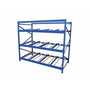Vestil Steel Carton Flow Rack 3 Ft. 3 Level 1,000 Lb. Cap, Blue