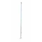 Vestil Stainless Steel Flagpole 20 Ft, Silver