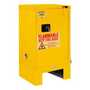 Vestil Flammable Self Closing Storage Cabinet, 6" Legs, 12 Gallon, Yellow