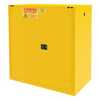 Vestil Flammable Self Closing Storage Cabinet 120 Gallon Capacity Yellow
