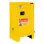 Vestil Flammable Self Closing Storage Cabinet, 6" Legs, 16 Gallon, Yellow