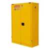 Vestil Flammable Self Closing Storage Cabinet 45 Gallon Capacity Yellow