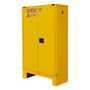 Vestil Flammable Self Closing Storage Cabinet, 6" Legs, 45 Gallon, Yellow
