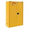 Vestil Flammable Self Closing Storage Cabinet 60 Gallon Capacity, Yellow