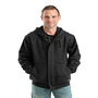 Berne FRSZ19 Flame Resistant Zippered Front NFPA 2112 Hooded Sweatshirt, S, Regular, Black