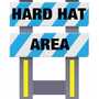 Vestil FSB-3832-BU-013 Hard Hat Area FSB Blue