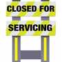 Vestil FSB-3832-VYL-004 Closed for Servicing FSB Yellow