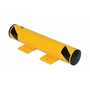 Vestil Steel Floor Stop Bollard 24 In, Yellow