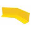 Vestil Steel Floor Safety Curb 45 Degree Corner 1/4 In. Thick Yellow