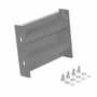 Vestil Steel 2 Ribbed Bolt On Style Guard Rail 12 in, Gray Semi Gloss