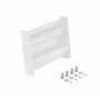 Vestil Steel 2 Ribbed Bolt On Style Guard Rail 12 In, White