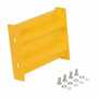 Vestil Steel 2 Ribbed Bolt On Style Guard Rail 12 In, Yellow