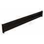 Vestil Steel 2 Ribbed Bolt On Style Guard Rail 113.875 in, Black