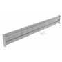 Vestil Steel 2 Ribbed Bolt On Style Guard Rail 113.875 in, Silver