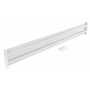 Vestil Steel 2 Ribbed Bolt On Style Guard Rail 113.875 in, White