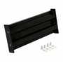 Vestil Steel 2 Ribbed Bolt On Style Guard Rail 24 In, Black