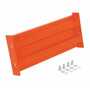 Vestil Steel 2 Ribbed Bolt On Style Guard Rail 24 In, Orange