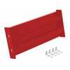 Vestil Steel 2 Ribbed Bolt On Style Guard Rail 24 In, Red