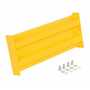 Vestil Steel 2 Ribbed Bolt On Style Guard Rail 24 In, Yellow