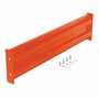 Vestil Steel 2 Ribbed Bolt On Style Guard Rail 41.875 in, Orange