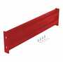 Vestil Steel 2 Ribbed Bolt On Style Guard Rail 41.875 In, Red