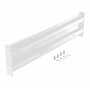 Vestil Steel 2 Ribbed Bolt On Style Guard Rail 41.875 in, White