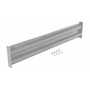 Vestil Steel 2 Ribbed Bolt On Style Guard Rail 53.875 in, Silver