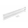 Vestil Steel 2 Ribbed Bolt On Style Guard Rail 53.875 in, White