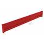 Vestil Steel 2 Ribbed Bolt On Style Guard Rail 77.875 In, Red