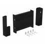 Vestil Steel 2 Ribbed Drop In Style Guard Rail 12 In, Black