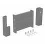 Vestil Steel 2 Ribbed Drop In Style Guard Rail 12 in, Gray Semi Gloss