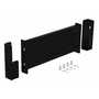 Vestil Steel 2 Ribbed Drop In Style Guard Rail 24 In, Black