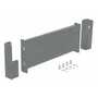 Vestil Steel 2 Ribbed Drop In Style Guard Rail 24 in, Gray Semi Gloss