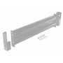 Vestil Steel 2 Ribbed Drop In Style Guard Rail 41.875 in, Silver