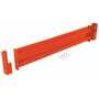 Vestil Steel 2 Ribbed Drop In Style Guard Rail 53.875 in, Orange