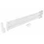 Vestil Steel 2 Ribbed Drop In Style Guard Rail 53.875 in, White