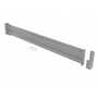 Vestil GR-F2R-DI-7-GYSG 77.875 In Drop In GuardRail SG Gray