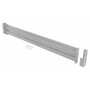 Vestil Steel 2 Ribbed Drop In Style Guard Rail 77.875 in, Silver