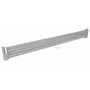 Vestil Steel 2 Ribbed Drop In Style Guard Rail 101.875 in, Silver