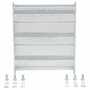 Vestil Galvanized Steel 3 Ribbed Bolt On Style Guard Rail 12 in, Gray