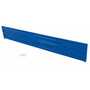 Vestil Steel 3 Ribbed Bolt On Style Guard Rail 113.875 in, Blue