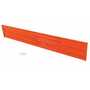 Vestil Steel 3 Ribbed Bolt On Style Guard Rail 113.875 in, Orange