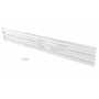 Vestil Steel 3 Ribbed Bolt On Style Guard Rail 113.875 in, White